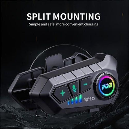 Casque Bluetooth Moto IPX6 – Mains Libres, Étanche & Autonomie 30H | BT 5.3 Alternative courte SEO : Oreillette Bluetooth Casque Moto Étanche IPX6 – BT 5.3