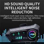 Casque Bluetooth Moto IPX6 – Mains Libres, Étanche & Autonomie 30H | BT 5.3 Alternative courte SEO : Oreillette Bluetooth Casque Moto Étanche IPX6 – BT 5.3